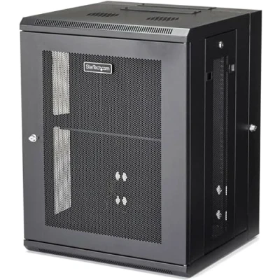 Abbildung von StarTech.com 4 Pfosten 15HE Wand Netzwerkschrank mit 1HE Fachboden, 19&quot; Server Rack für IT / Daten Computer Ausrüstung