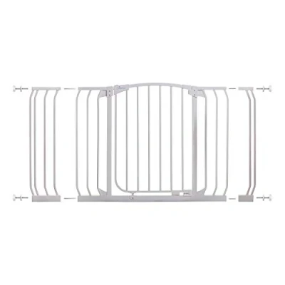 Abbildung von Dreambaby G2189(BB) Chelsea extra breites Treppenschutzgitter / Türschutzgitte Set 1 Gitter + 2 Verlängerungen (97 133cm) weiß