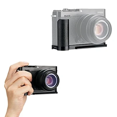 Abbildung von JJC Metall Handgriff L Halterung für Fujifilm X E4 Ersetzt Fuji MHG XE4 Griff Meal Aluminium Arca Type Schnellwechselfunktion