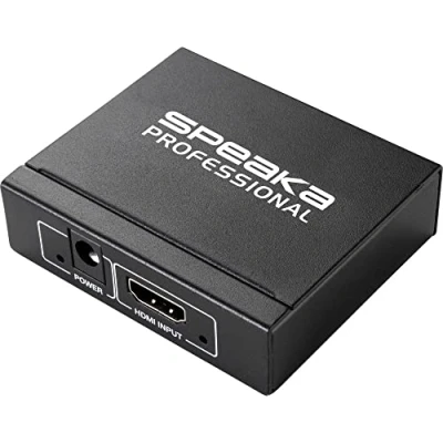 Abbildung von SpeaKa Professional 2 Port HDMI Splitter 3D Wiedergabe möglich 1920 x 1080 Pixel Schwarz