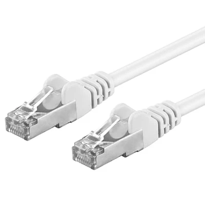 Abbildung von PremiumCord Patchkabel CAT6a S FTP, RJ45 RJ45, AWG 26/7 2m Farbe weiß