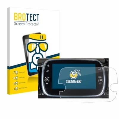 Abbildung von BROTECT Schutzglas für Fiat 595 Abarth Uconnect 7&quot; Schutzfolie Panzer Folie Glas [Extrem Kratzfest 9H, Anti Fingerprint, Ultra Transparent]