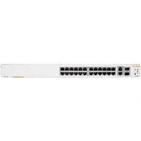 Abbildung von HPE Networking Instant On Switch Serie 1960 Intelligent verwalteter Layer 2+ Ethernet mit 24 Port Gb 24x 1G 2X 10GBase T, SFP+ Stapelbar EU Kabel (JL806A#ABB)