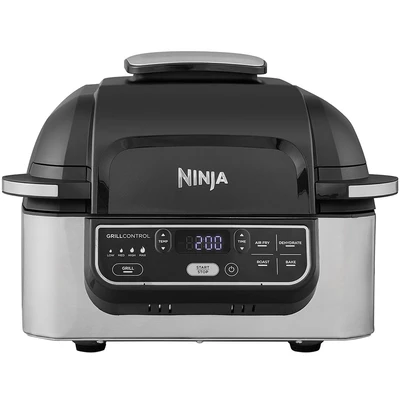 Abbildung von NINJA Heißluftfritteuse &quot;und Grill AG301EU&quot;, 1760 W, bis zu 5,8 L Volumen, incl. Zubehör