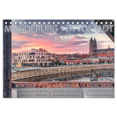 Abbildung von Magdeburg Ottostadt (Tischkalender 2025 DIN A5 quer), CALVENDO Monatskalender