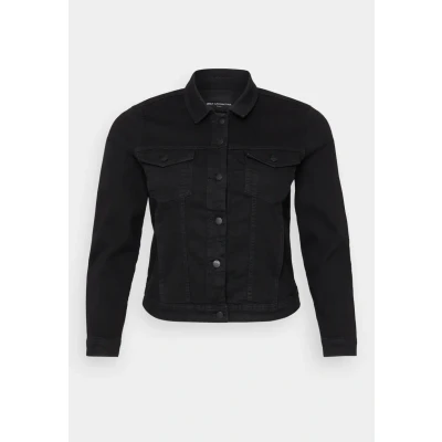 Abbildung von ONLY Carmakoma Carwespa Jacket Jeansjacke, Damen, Größe: 42, Black
