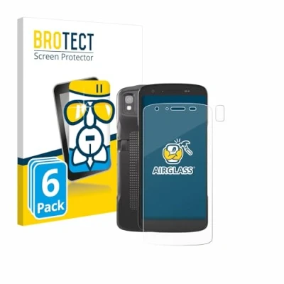 Abbildung von BROTECT Schutzglas für Zebra TC22 (Display+Kamera) (6 Stück) Schutzfolie Panzer Folie Glas [Extrem Kratzfest 9H, Anti Fingerprint,