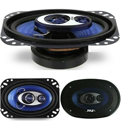 Abbildung von PAAR VON LAUTSPRECHERN ODER OVALEM DIFFUSERS 4&quot; X 6&quot; 10 CM 15 PYLE PL463BL BLAUE 240 WATT RMS IST 480 MAX ZU HEIRATEN 3 STRASSEN KOAXIAL PRO GEREICHTES PORTIER GEGEN AUTOMOBIL