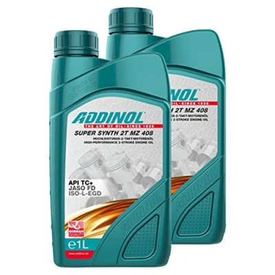 Abbildung von Addinol 2X Motoröl Motorenöl Motor Motoren Oil Engine 2 Takt Super Synth 2T Mz 408 1L 72400607