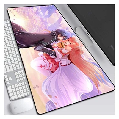 Abbildung von IGIRC Sword Art Online Gaming Mauspad XXL 900 x 400 mm groß Basis von 3 Dicke perfekte Präzision und Geschwindigkeit B