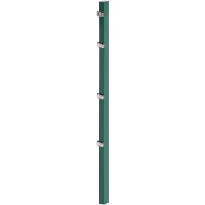 Abbildung von Alberts Zaunpfosten, 60x40 mm für Doppelstabmattenzaun, 175 cm, mit Klemmlaschenbefestigung