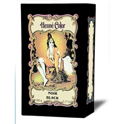Abbildung von Henna Schwarz (Noir) Haarfärbe Pulver, Inhalt 100g