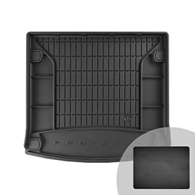 Abbildung von FROGUM ProLine 3D Gummimatte Exklusive Auto Kofferraummatte Kofferraumwanne für Volkswagen Touareg III ab 2018 Bequemer Organiser Die höchsten Kanten