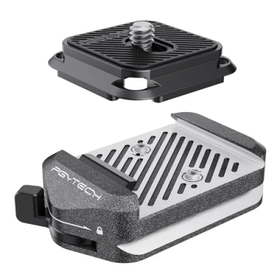 Abbildung von PGYTECH Arca Type Quick Release Clamp &amp; Plate V2 für Sony/Nikon/Fuji/DJI Setup Mount mit 1/4&quot; bis 3/8&quot; Schraube, Gimbals, Schieberegler, Stativ Adapter