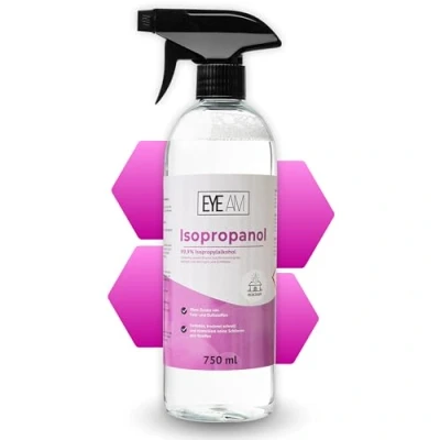 Abbildung von Isopropanol IPA 99,9% Reinigungsalkohol für Küche, Haushalt, Kosmetik und Industrie (750ml Sprühflasche)