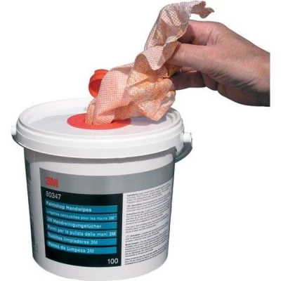 Abbildung von 3M HandWipe 80347 Handreinigungstücher Dispenserbox with Aloe Vera, Lanolin 100