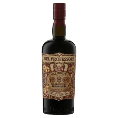 Abbildung von Del Professore Vermouth di Torino G.I. Rosso roter Wermut aus Italien als Aperitif oder zum Mixen von Cocktails 18 % vol. 1 x 0,75 Liter