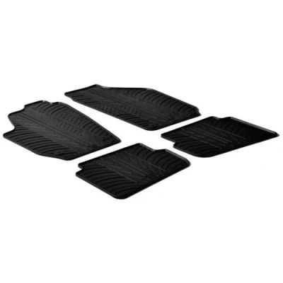 Abbildung von Gledring 0330 Fußmattensatz Gummi vorne und hinten 4 schwarz 750mm 550mm SKODA: Fabia 2 Combi, Schrägheck