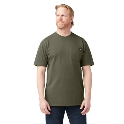 Abbildung von Dickies Herren Heavyweight Crew Neck Short Sleeve Tee T Shirt, Militär, Grün, Klein