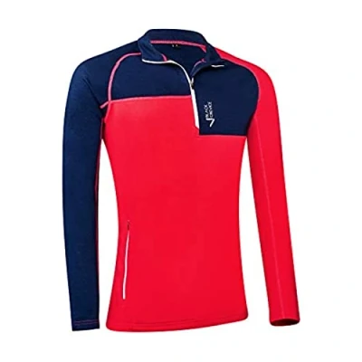 Abbildung von Black Crevice Herren Merino Skirolli, Navy/rot, S