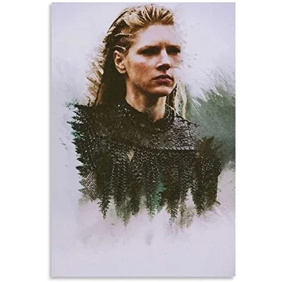 Abbildung von GPEIHANG GemäLde Auf Leinwand Lagertha Vikings V2 Poster für Schlafzimmerdekoration Wandkunst Malerei Druckt Bilder 15.7&quot;x23.6&quot;(40x60cm) Kein Rahmen