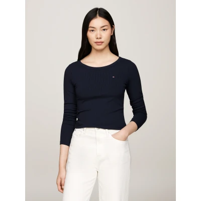 Abbildung von Tommy Hilfiger Langarmshirt, Damen, Größe: XL, Donkerblauw