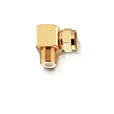 Abbildung von Oehlbach Antenna F AD 90 Winkeladapter für Antennenkabel mit Steckern Gold