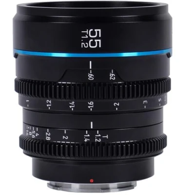Abbildung von SIRUI Night Walker 55mm T1.2 S35 Cine Objektiv, große Blende, manueller Fokus, MS55L B, L Mount, Schwarz