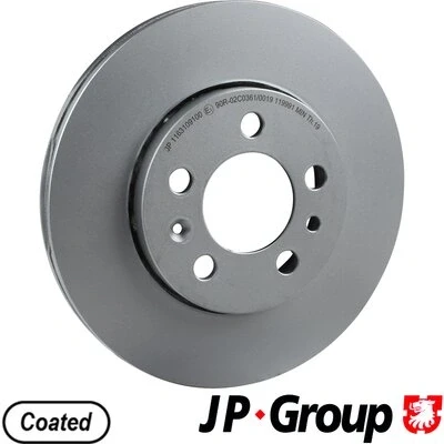 Abbildung von JP GROUP 1163109100 Bremsscheibe Vorderachse 256 22 5 Belüftet beschichtet VOLKSWAGEN: Golf 4 Schrägheck, Polo IV V Schrägheck