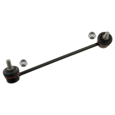 Abbildung von febi BILSTEIN 31192 Koppelstange Vorderachse rechts 240 M10 x 1,25 Plus mit selbstsichernder Mutter, Mutter Stahl schwarz KIA: Rio I Kombi