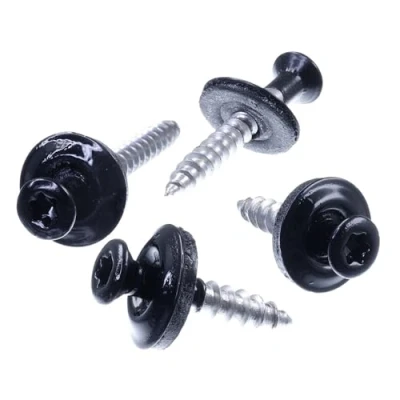 Abbildung von SECCARO Spenglerschraube 4,5 x 60 mm, RAL 9005 tiefschwarz, Edelstahl A2, EPDM Dichtscheibe 15 TX/Innensechsrund, 75 Stück