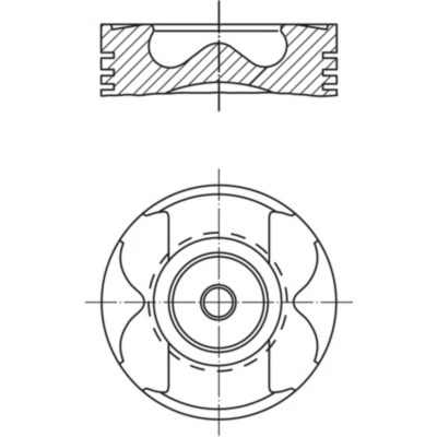 Abbildung von Kolben MAHLE 001 PI 00182 000