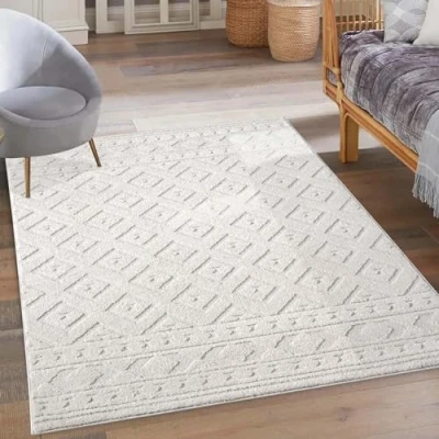 Abbildung von Carpet City Teppich &quot;LOUNGE 9999&quot;, rechteckig, Kurzflor Modern, Hoch Tief Struktur, Wohnzimmer, Schlafzimmer