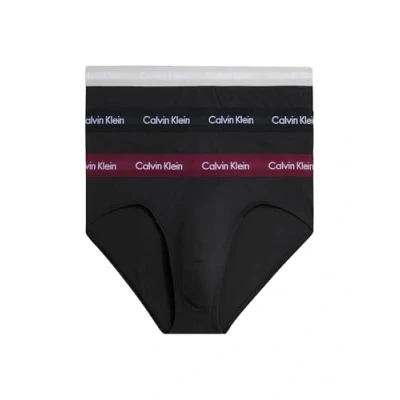 Abbildung von Calvin Klein Underwear HIP Brief 3 PACK Slip, Herren, Größe: XS, Black/tawny port/porpoise