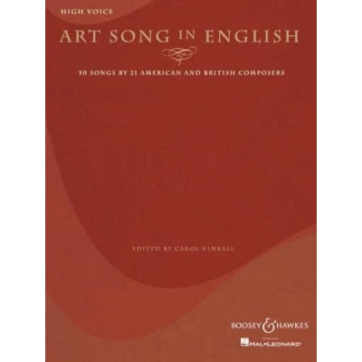 Abbildung von Art Song in English: 50 Lieder von 21 amerikanischen und britischen Komponisten. hohe Stimme Klavier.: High Voice: Songs by American and British Composers