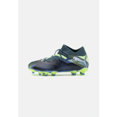 Abbildung von Puma Future 7 Match FG/AG JR Unisex Fußballschuh Nocken für Kinder, Größe: 34, Gray skies/white/fizzy apple Schuhe