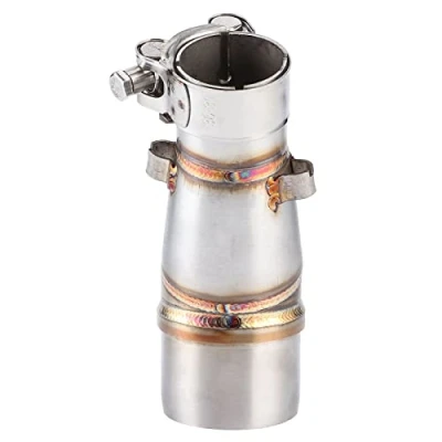 Abbildung von Motorrad Auspuffrohr, Fydun Edelstahl Auspuff Mittelrohr Slip On Adapter Stecker Zubehör für Z250 250 2013 2016