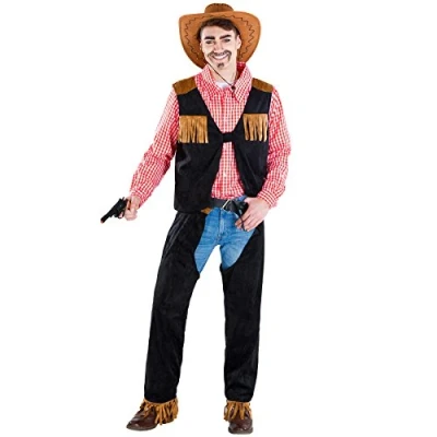 Abbildung von dressforfun Cowboy Kostüm Herrenkostüm Matthew, Chap in Kunstlederoptik