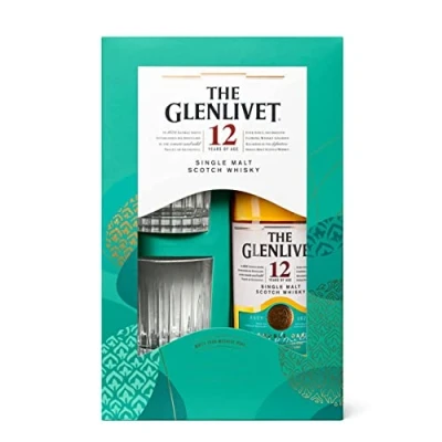 Abbildung von Glenlivet 12 Jahre mit Geschenkverpackung und 2 Gläsern Whisky (1 x 0.7 l)