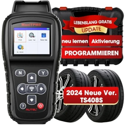 Abbildung von Autel MaxiTPMS TS408S RDKS Reifendruck Kontrollsystem 2024 Reifendrucksensoren, TPMS Lernwerkzeug, Sensoraktivierung, Reset/Diagnose, Lesen/Löschen DTCs, Upgraded von TS408/401, Arbeit als TS501