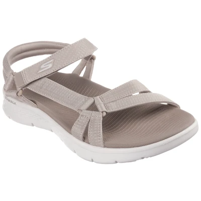 Abbildung von Skechers Riemensandalette, Damen, Größe: 42, Beige Schuhe