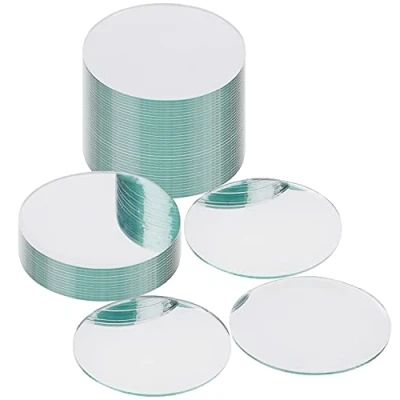 Abbildung von Belle Vous Dekoobjekt Spiegelset für Bastelarbeiten und Dekoration, 50 Stück, 7,5 cm, rund, Mirror Set for Crafts and Decoration, pcs, 7.5 Round