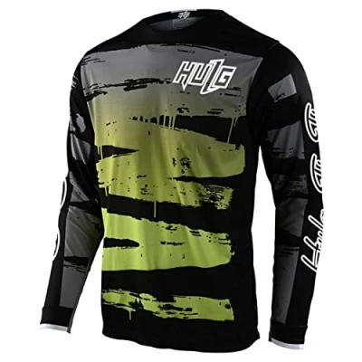 Abbildung von Radfahren Jersey Herren Mountainbike Motocross Langarm MTB T Shirt, Downhill Fahrrad Schnelltrocknend (Color 19,XS)