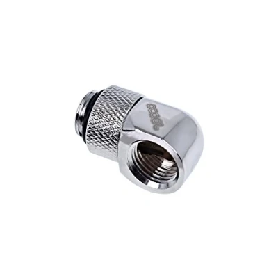 Abbildung von Alphacool Eiszapfen L Verbinder drehbar G1/4 AG auf IG Chrome