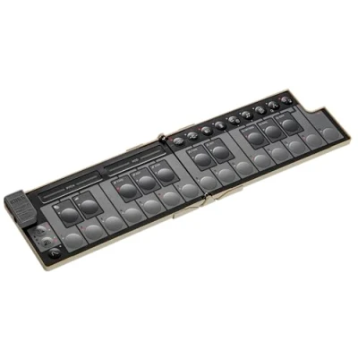 Abbildung von Korg nanoKEY Fold Faltbarer 25 Tasten MIDI Keyboard Controller mit USB C und TRS Sandbeige