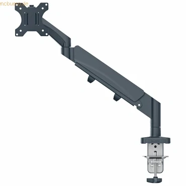 Abbildung von Leitz Ergo platzsparender Monitor Arm, IGR &amp; TÜV geprüft, Halterung für 1 bis 32 Zoll 9 kg, VESA 75/100, Flexibel höhenverstellbar korrekte Körperhaltung im Büro, Grau, 64890089