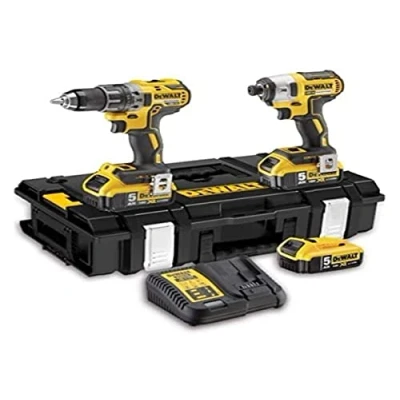 Abbildung von DeWALT DCK266P3 QW, Elektrischer Schraubendreher, Pistolengriff, Schwarz, Gelb, Akku, 18 V, Lithium Ion (Li Ion)