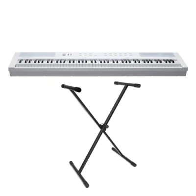 Abbildung von Kurzweil KAE1 WH Stage Piano Keyboard Weiss 88 Tasten + keepdrum Keyboardständer