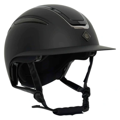 Abbildung von Imperial Riding Unisex Erwachsene Reithelm IRHOlania Deluxe Big Visor, Black, S