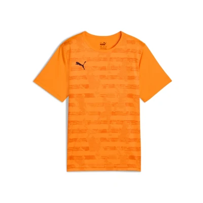 Abbildung von Puma individualFINAL Graphic Jersey Youth Trikot Teenager Für Herren Damen Kinder Mit Print Heat Fire/Black Größe: 15 16Y